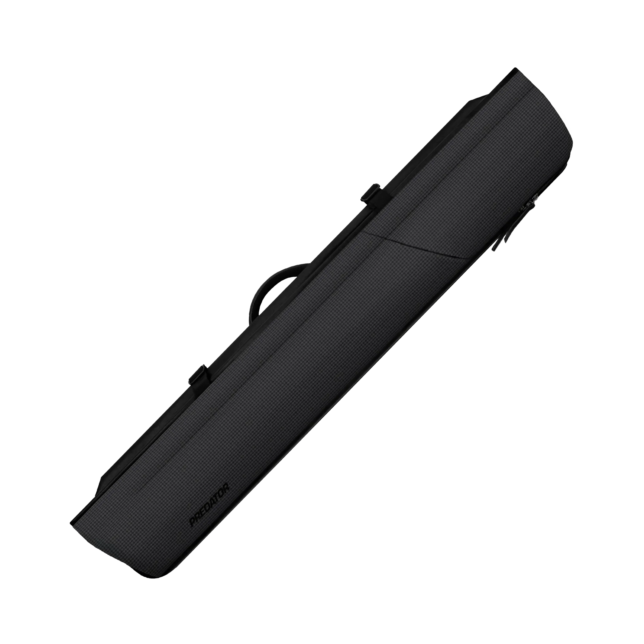 Textured black pool cue case with PREDATOR logo
