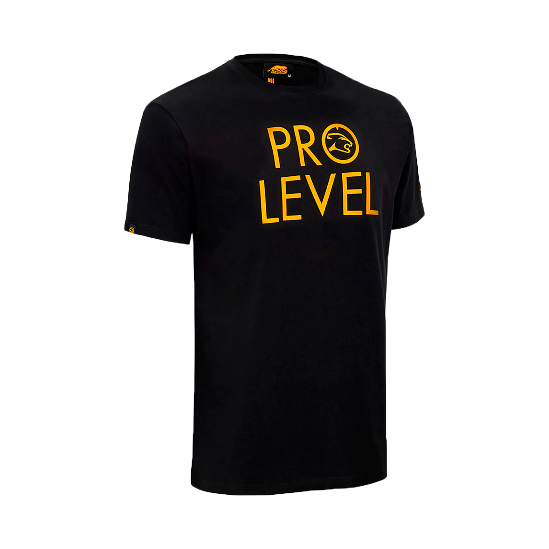 Black t-shirt with 'PRO LEVEL' text in yellow