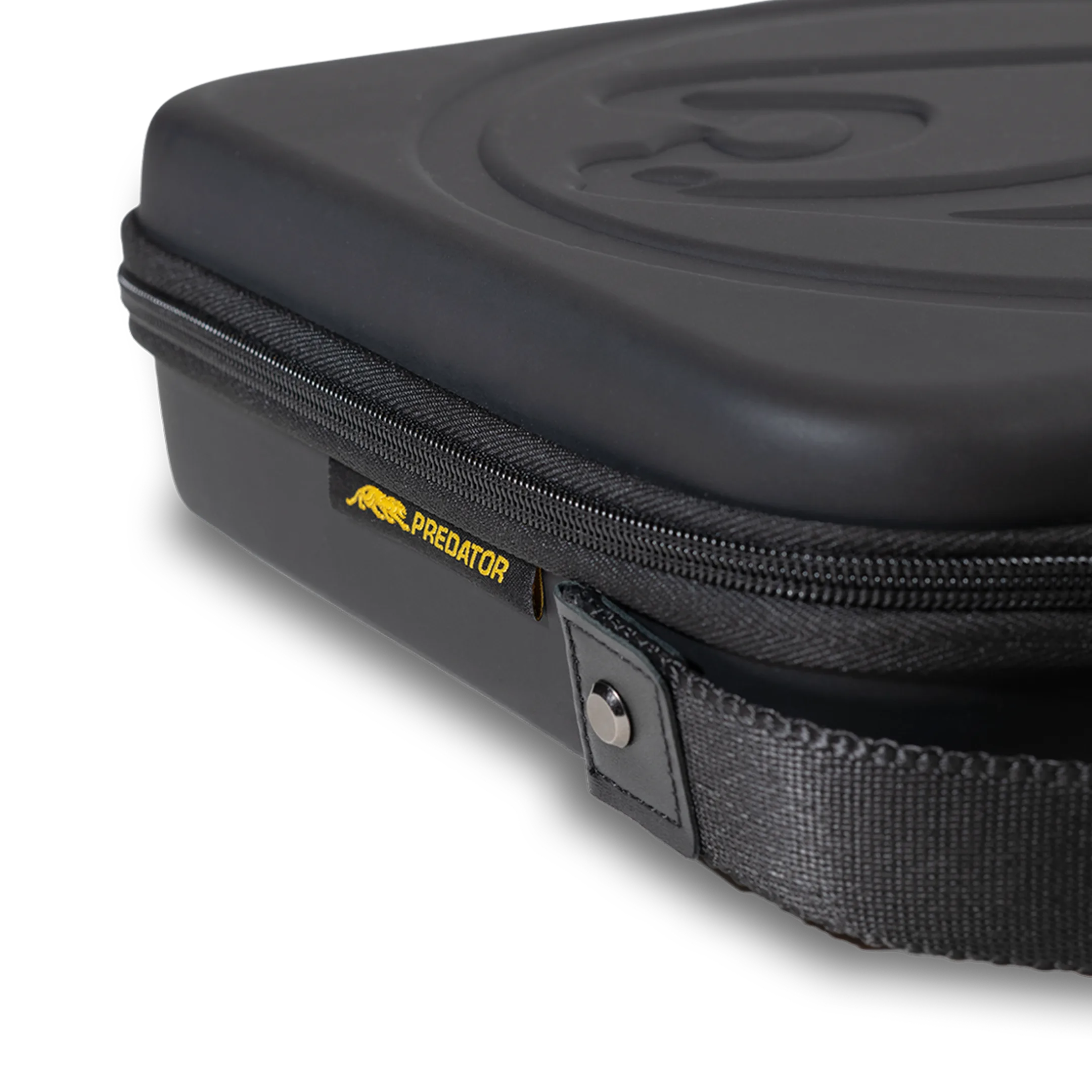 Black pool ball carrier case with zipper