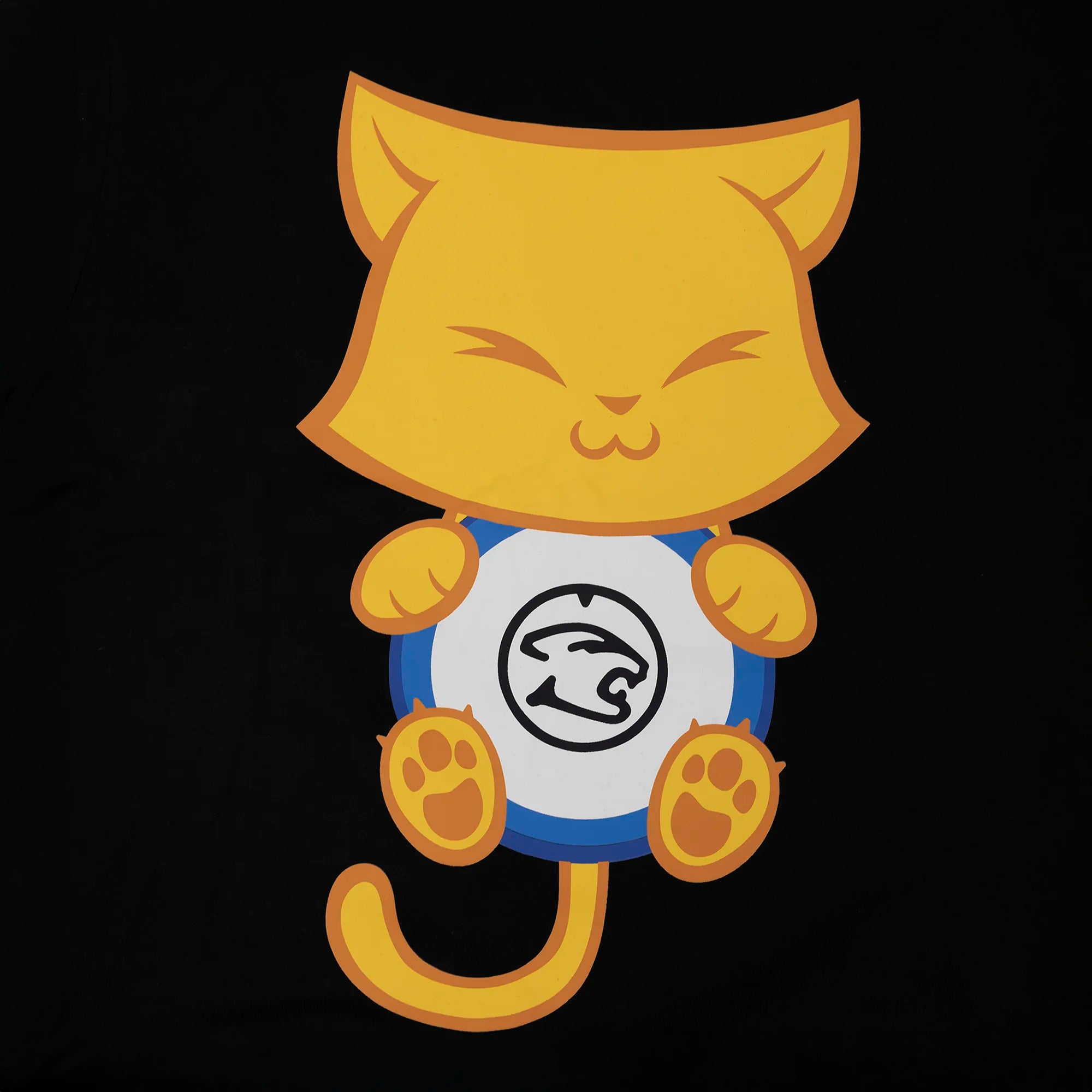 Junior cat t-shirt decal closeup