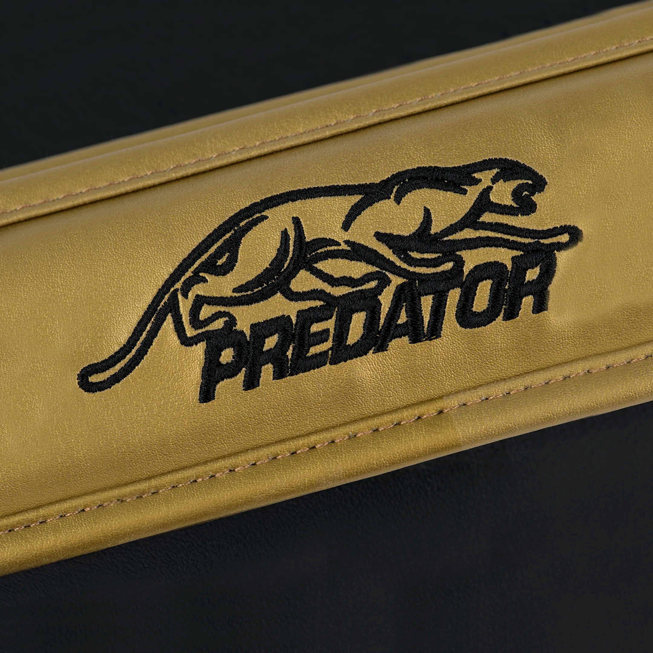 Gold strap with black embroidered PREDATOR logo