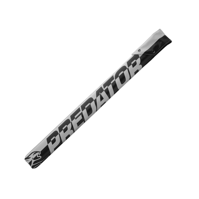 Front of Predator Hard Pool Cue Case - White/Black - 1 Butt x 1 Shaft at 30 degree angle