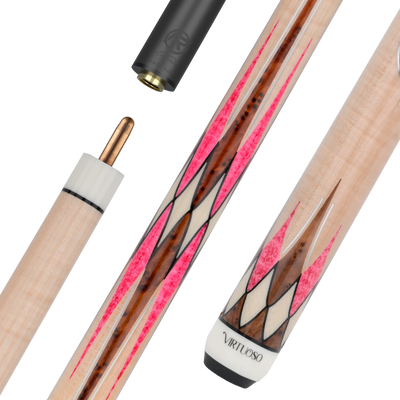 Maple and Pink Virtuoso Carom Cue
