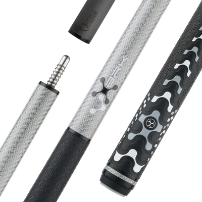 POISON VX BRK Gray and Black Break Cue