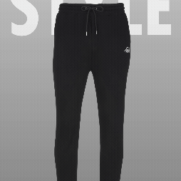 Rotating image of black joggers with a white PREDATOR logo featuring TIMELESS STYLE text.