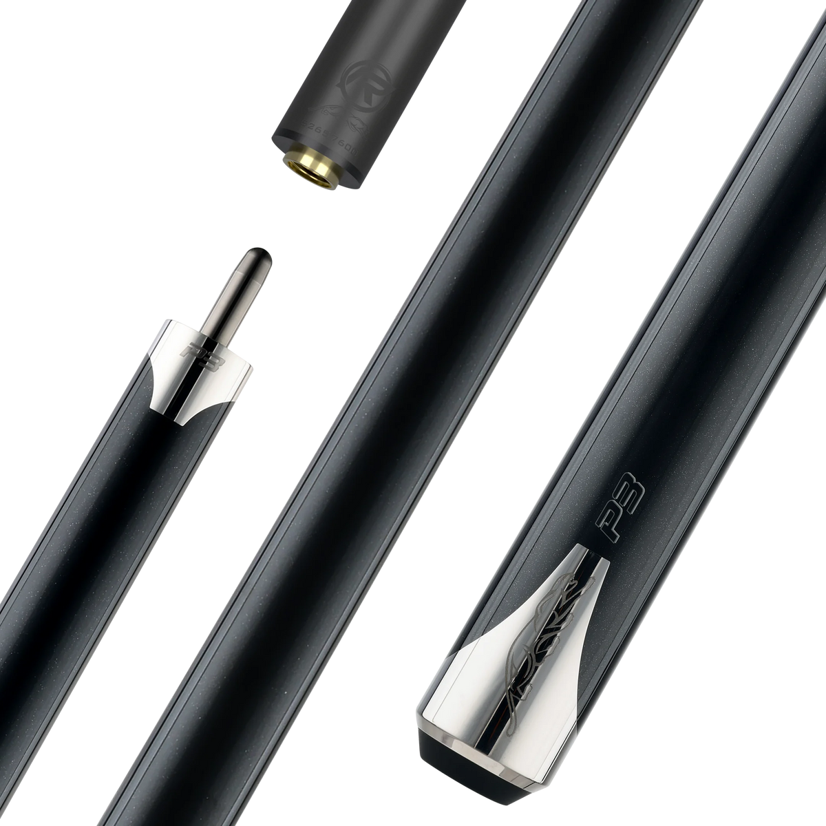 Predator P3 Black Pool Cue Stick without Wrap – PredatorCues.com