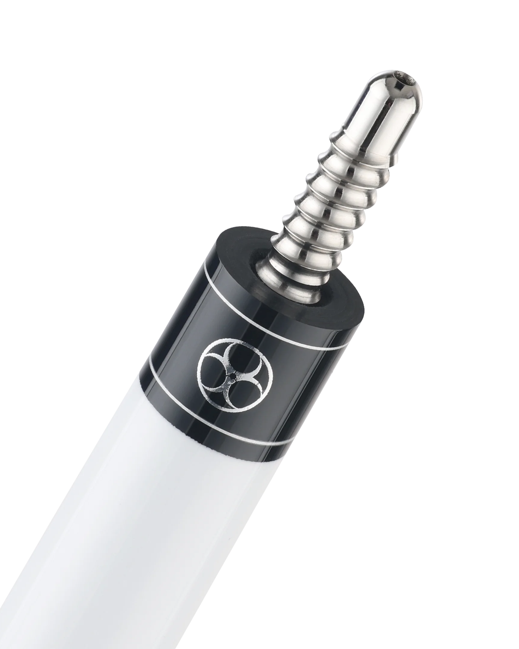 Maelith White and Black Vinyl Wrap Radial Pin