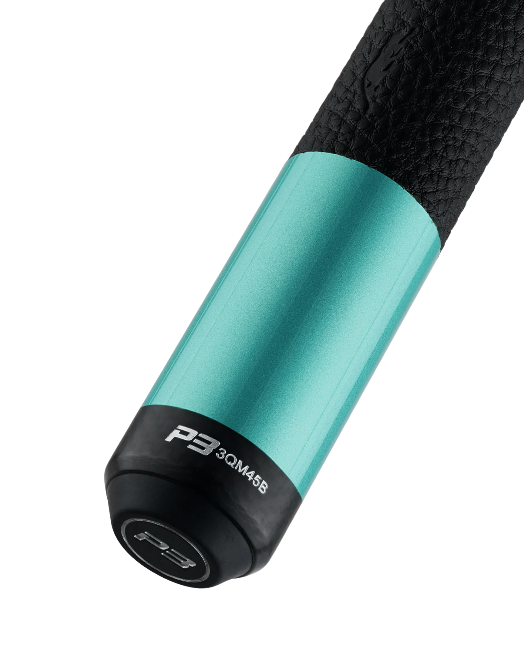 Predator P3 Teal Leather Luxe Wrap Pool Cue Butt With Logo