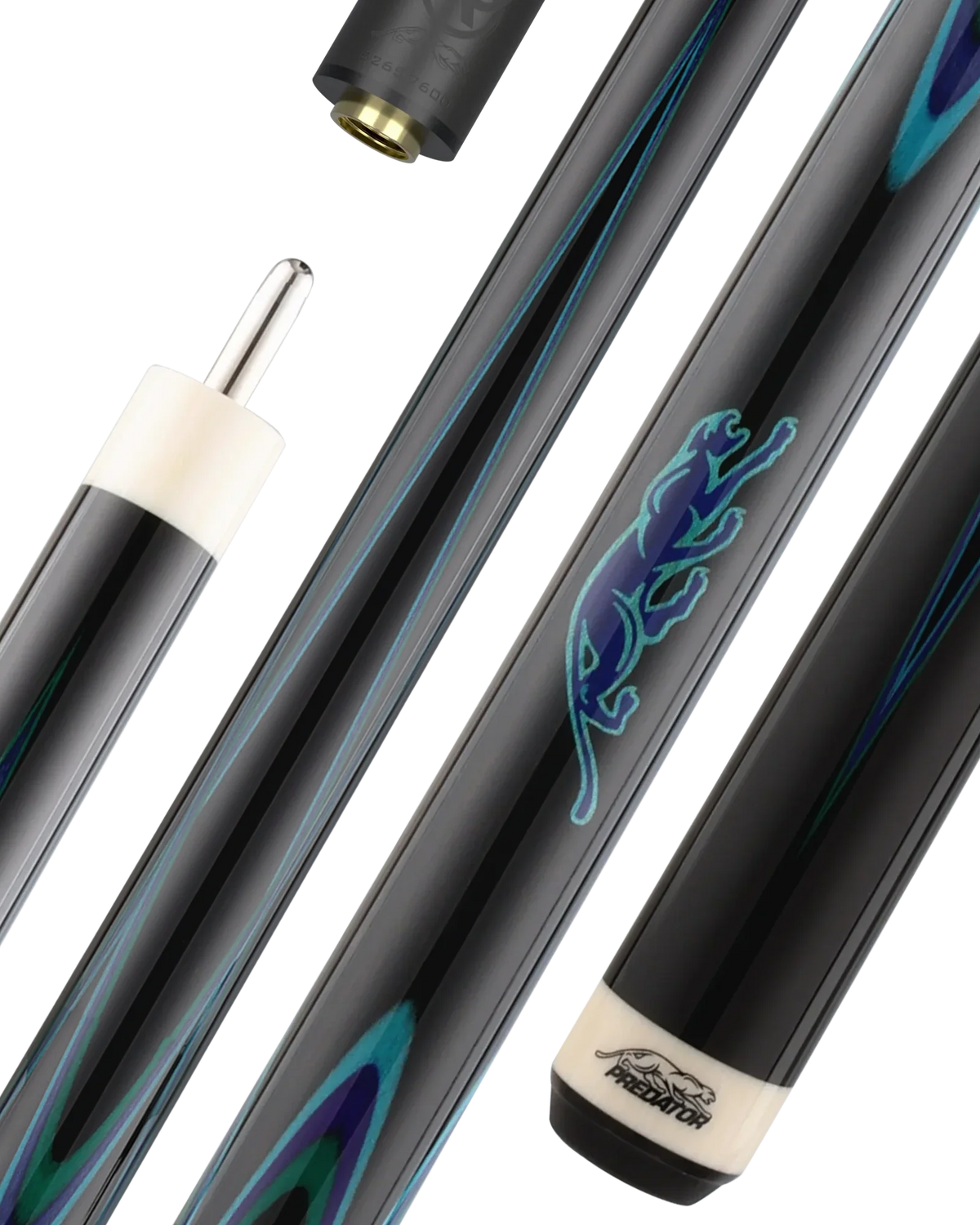 Predator Double Butterfly Gen2 Teal/Purple/Green Professional Pool Cue