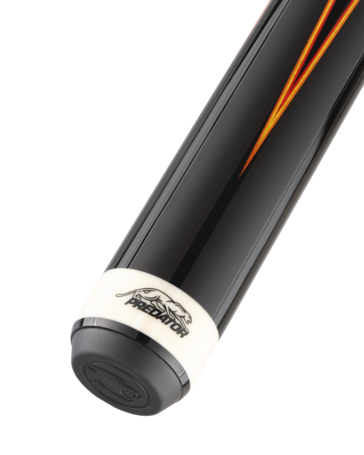 Predator Double Butterfly Gen2 Red/Yellow/Orange Pool Cue Butt with Predator Brand