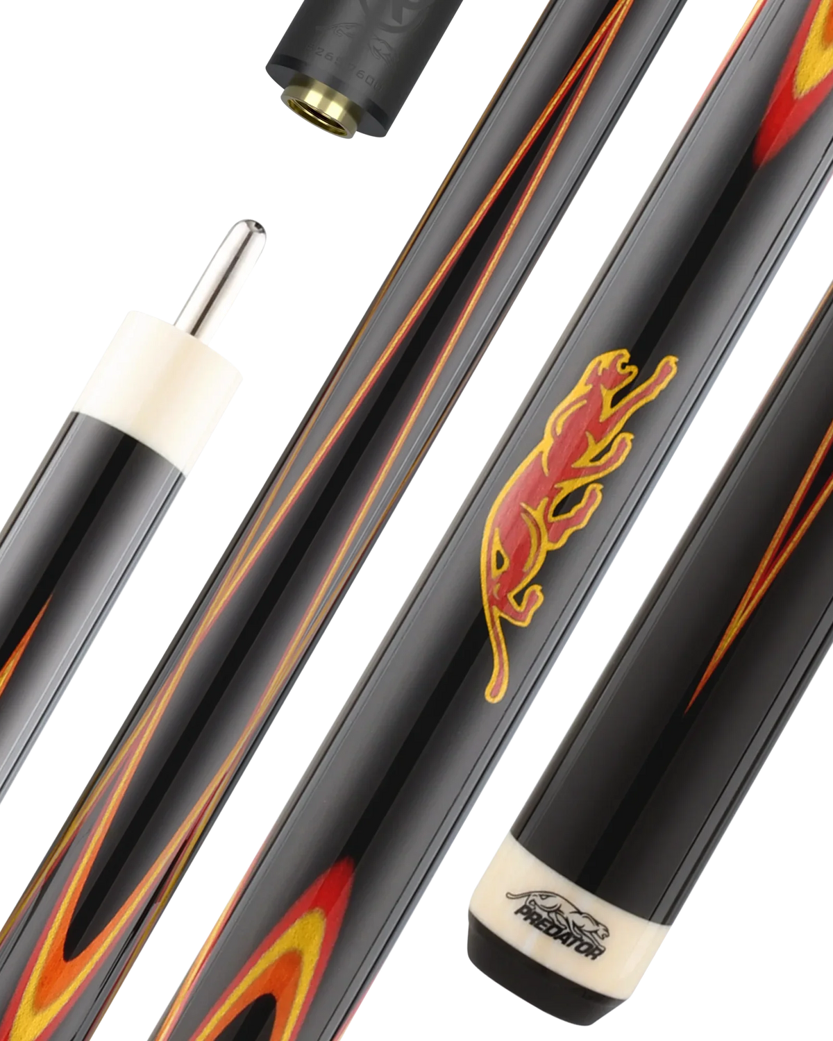 Predator Double Butterfly Gen2 Red/Yellow/Orange Professional Pool Cue
