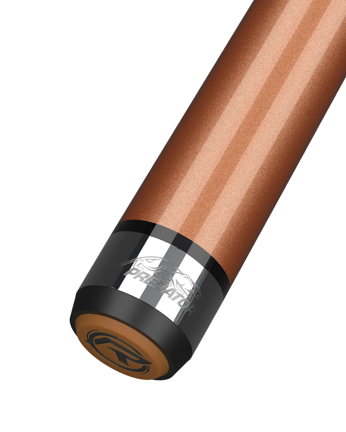 BK Rush Tiger Eye No Wrap Break Cue Butt With Predator Brand Mark