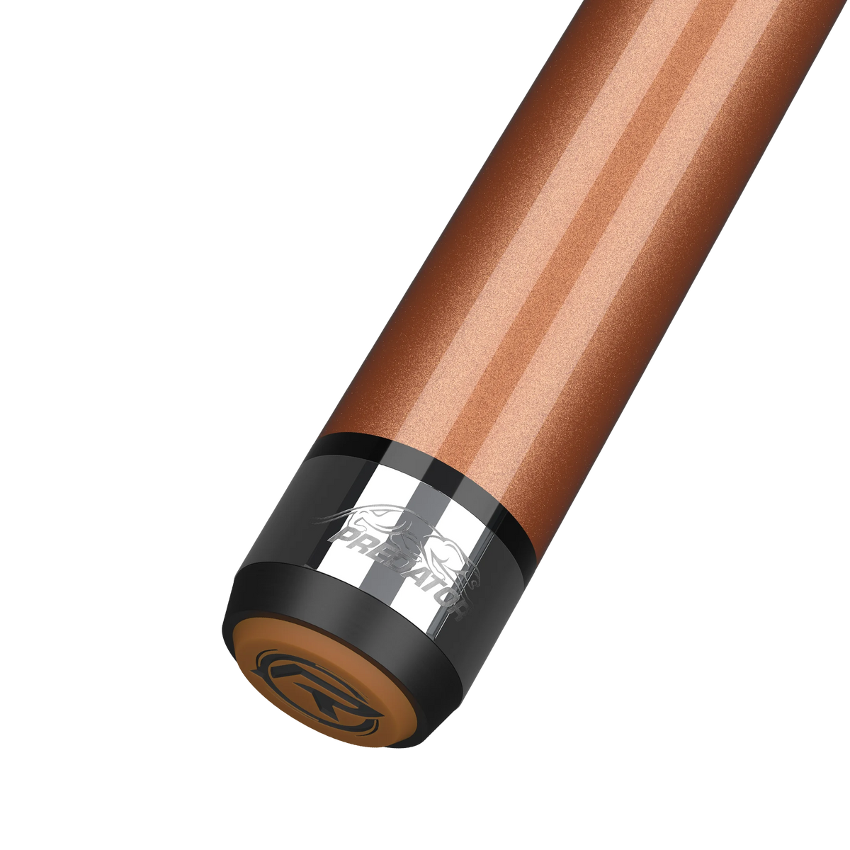 BK Rush Tiger Eye No Wrap Break Cue Butt With Predator Brand Mark