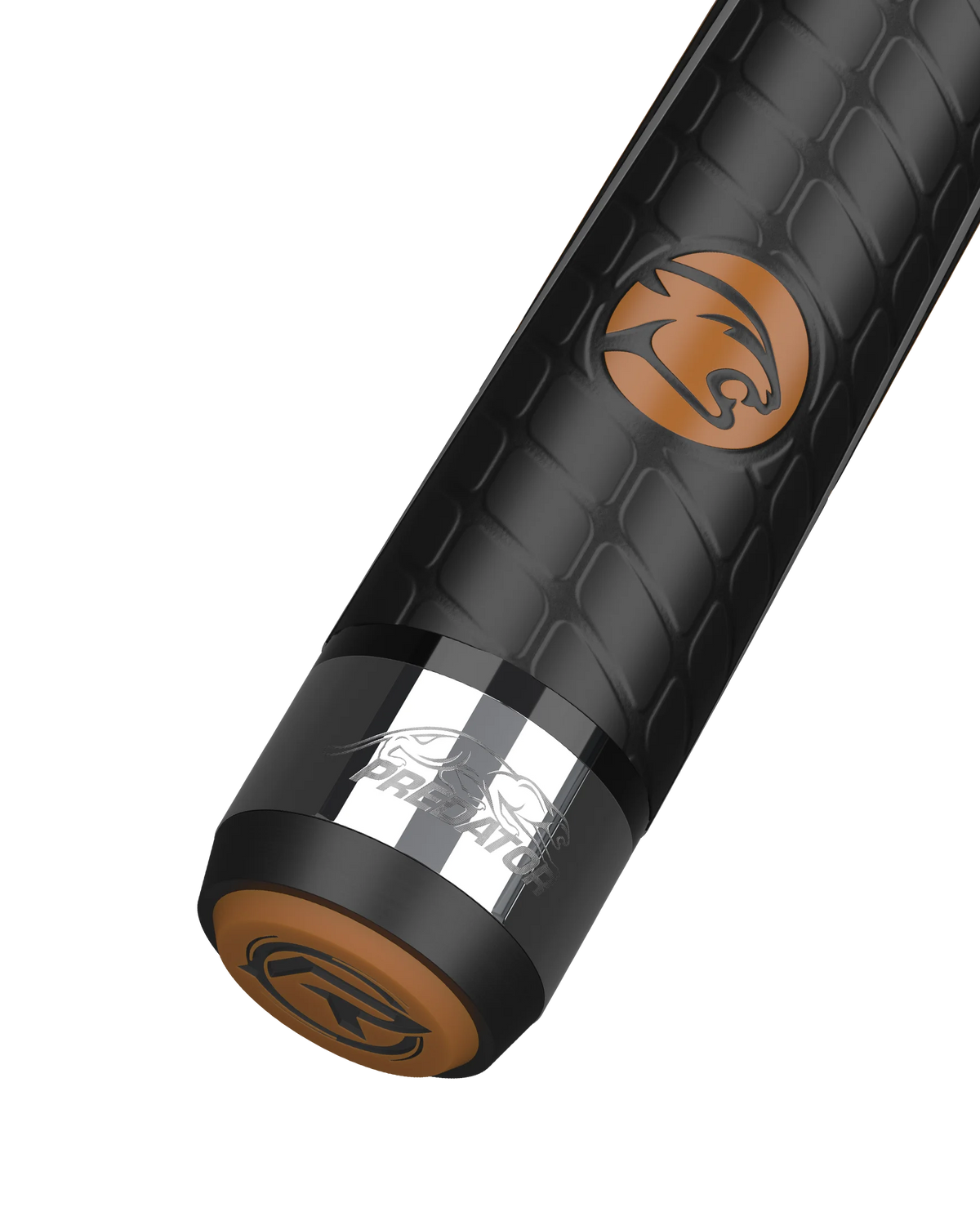 BK Rush Tiger Eye Sport Wrap Break Cue Butt With Predator Brand Mark