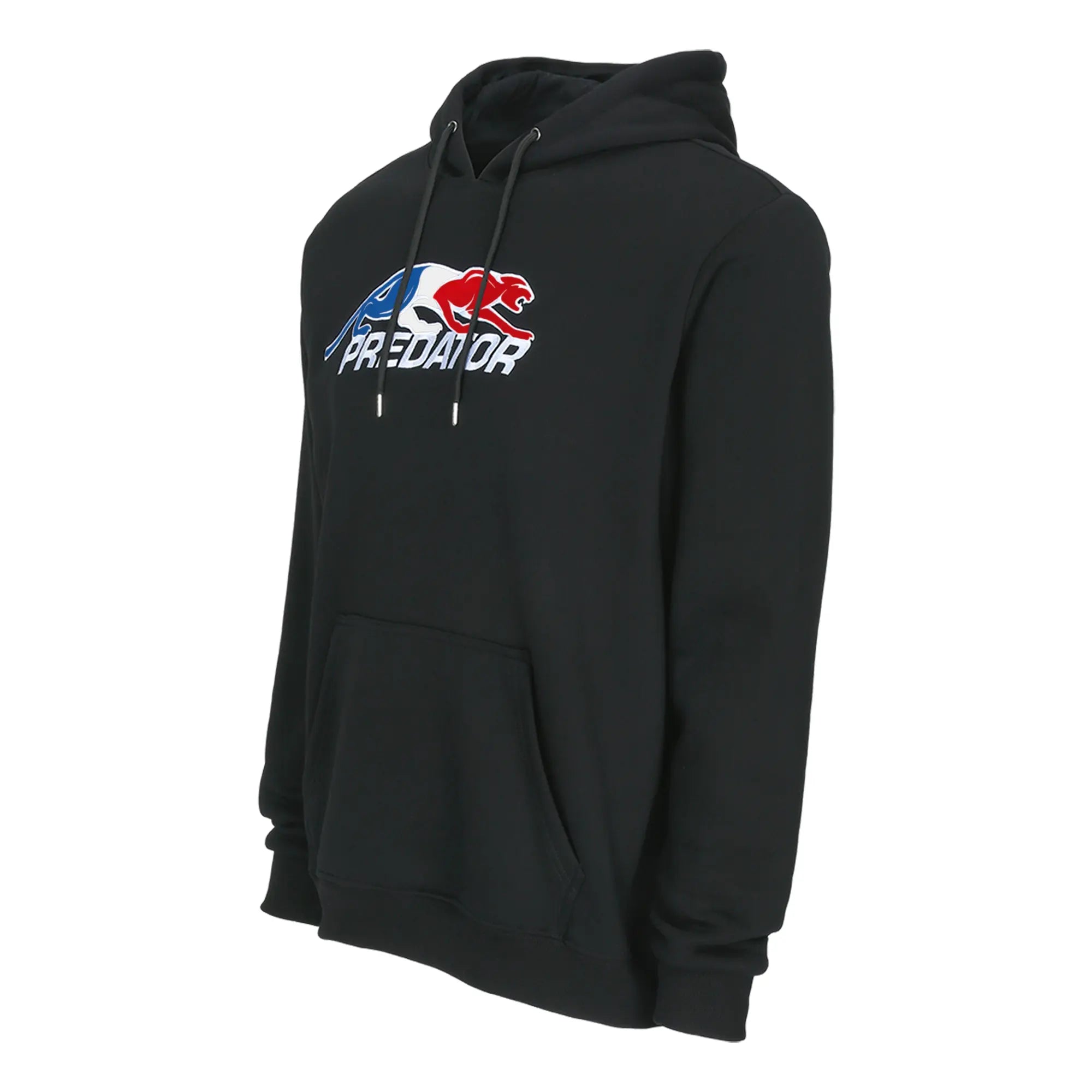 Black hoodie with France flag Predator logo against a white background.
