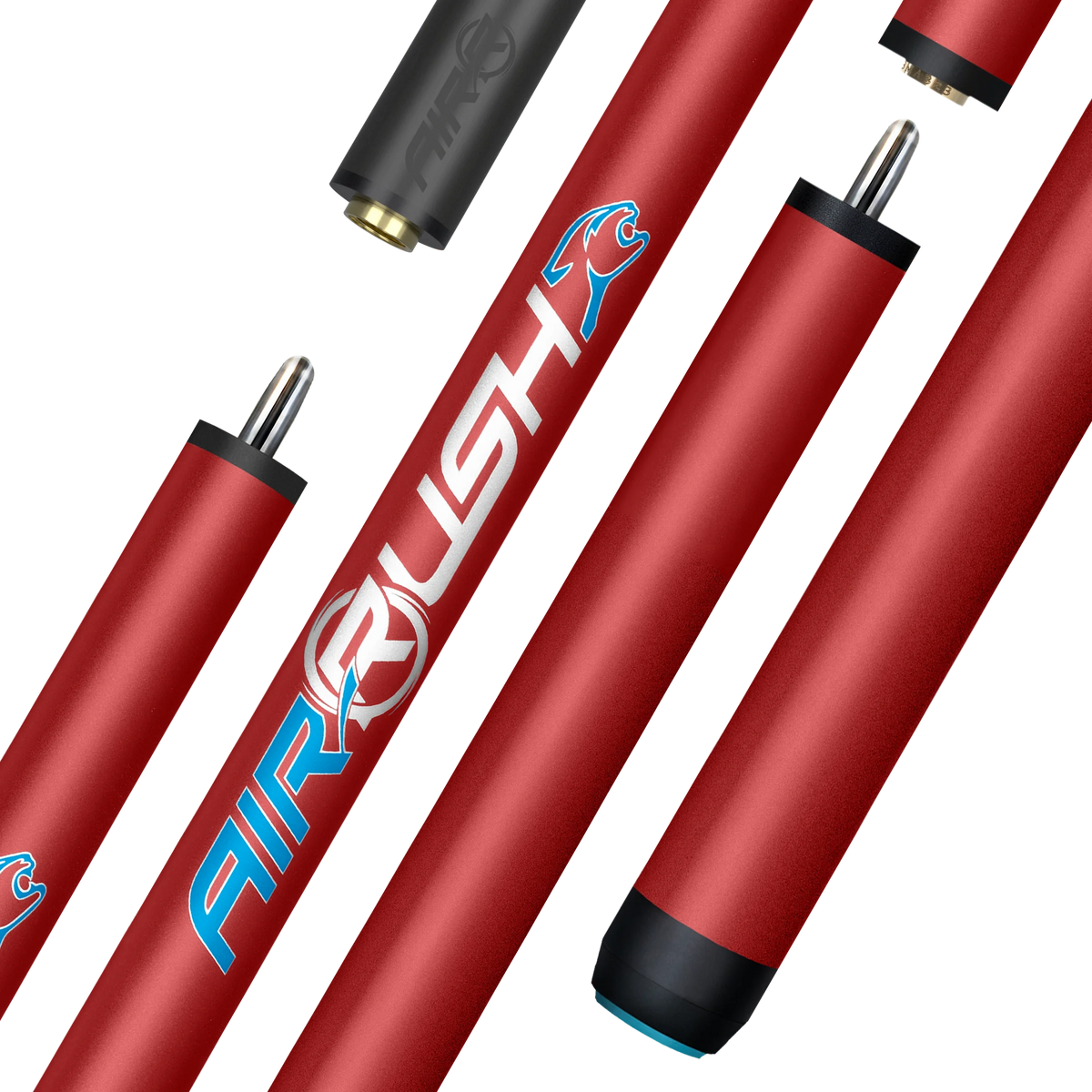 Predator BK Rush➕ 赤　ブレイク&ジャンプ Predator Air Rush® Red Jump Cue - No Wrap – PredatorCues.com