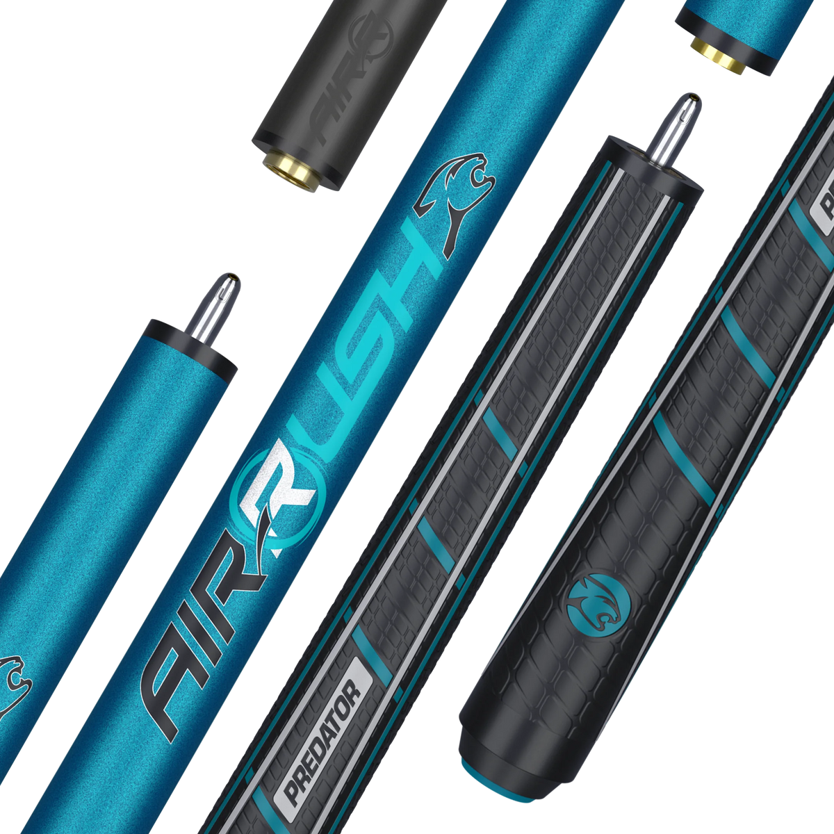 Predator Air Rush® Teal Jump Cue - Sport Wrap – PredatorCues.com