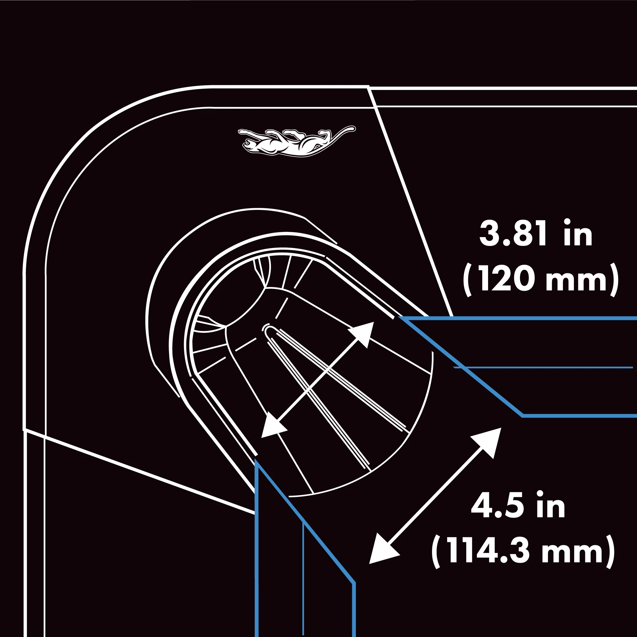 Diagram of Apex billiard table pocket narrow dimensions