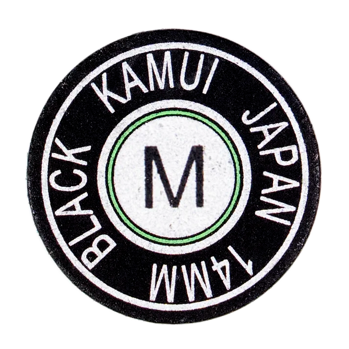"Kamui Black Japan" cue tip with M hardness