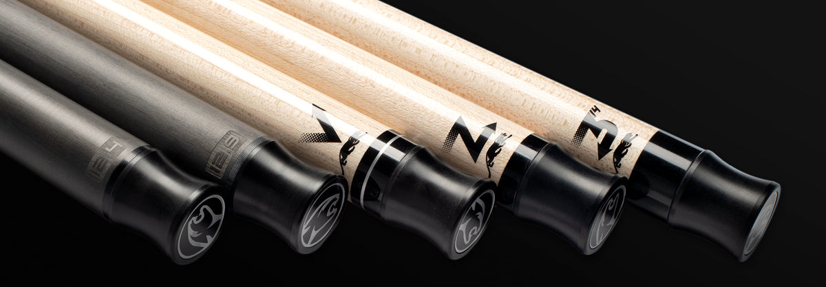 Revo Carbon Shaft And Maple Pool Cue Shafts Desktop Banner