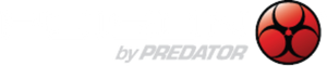 POISON by Predator logo with red circle featuring black biohazard logo.