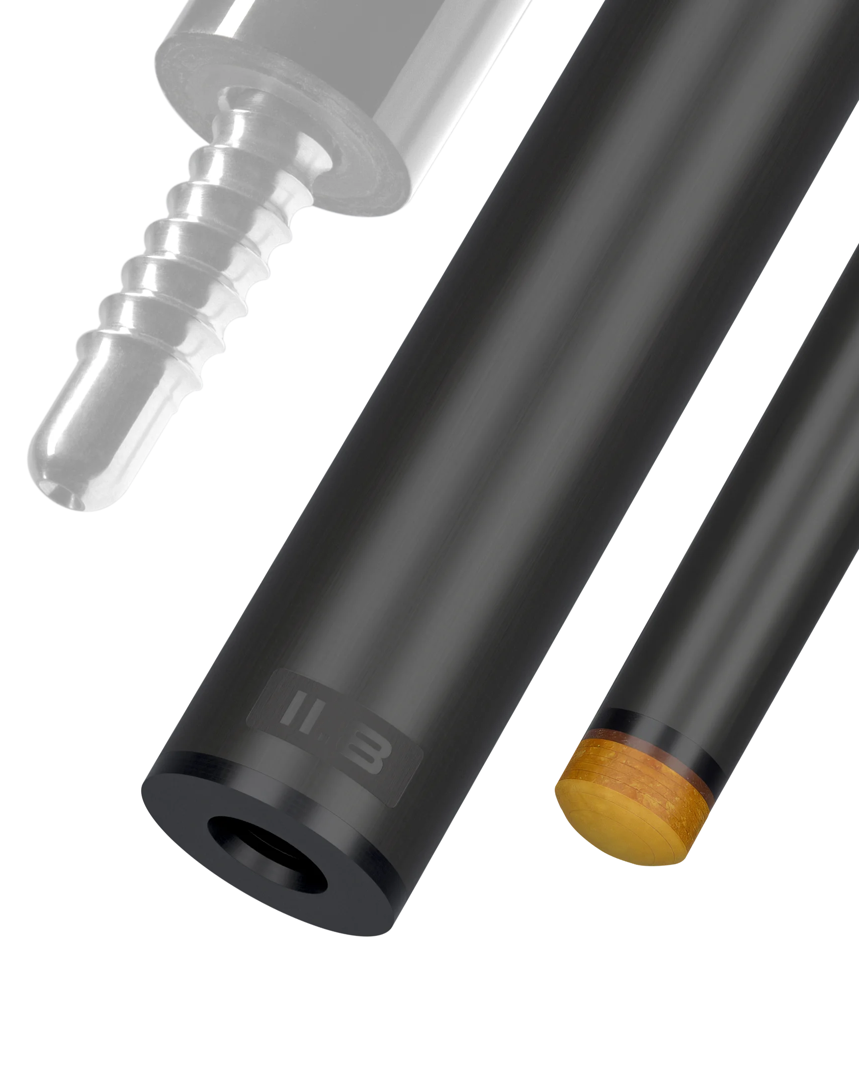 Predator REVO 11.8 mm carbon fiber pool shaft for radial joint black vault plate