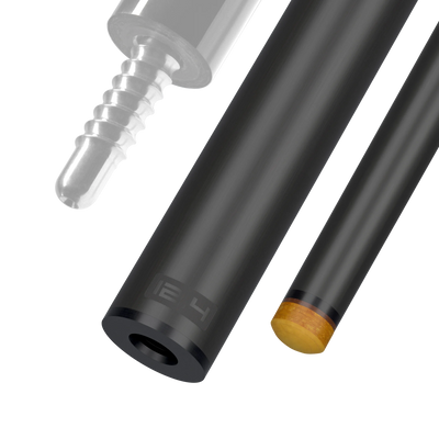 Predator REVO 12.4 mm carbon fiber pool shaft for radial joint black vault plate