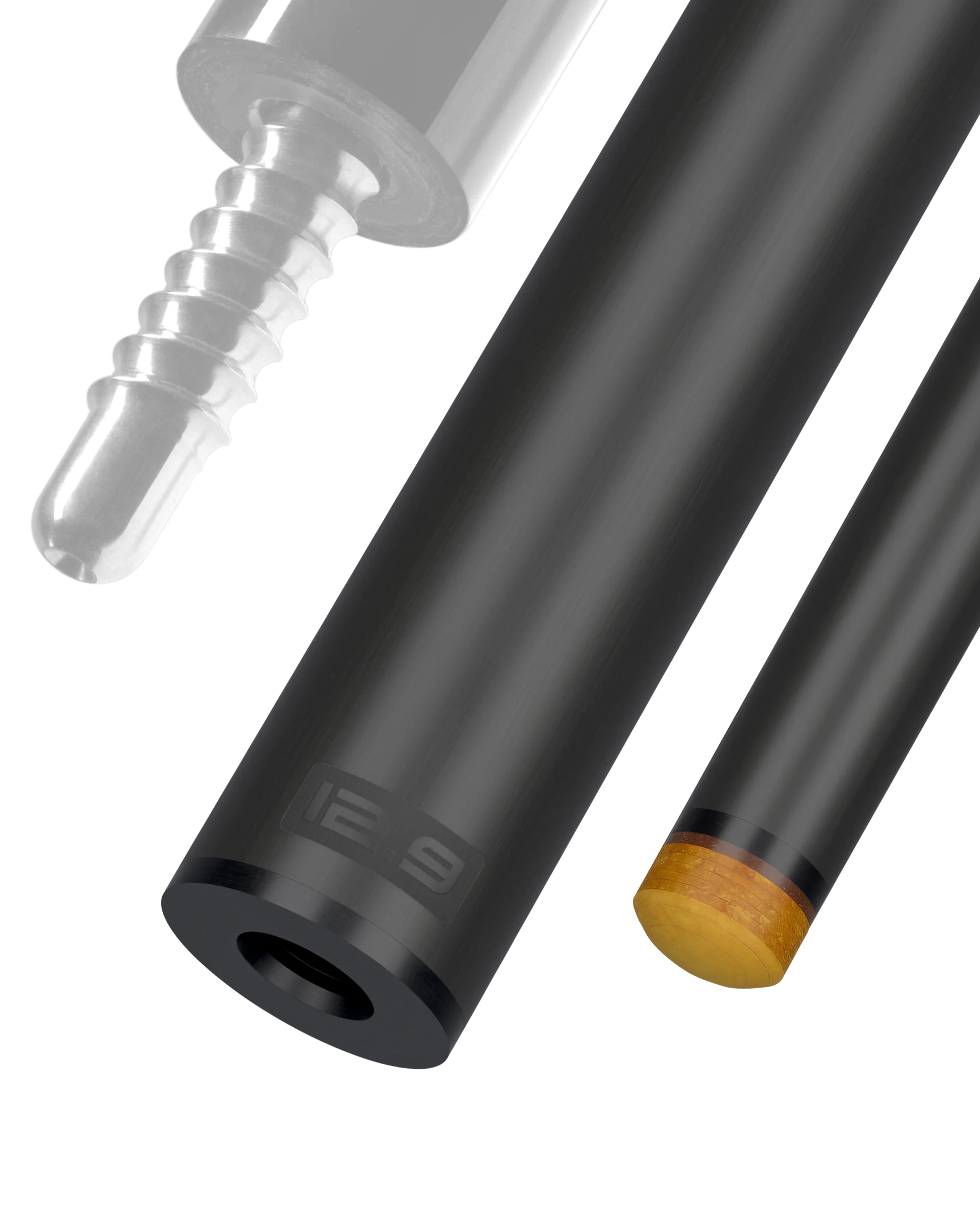 Predator REVO 12.9 mm carbon fiber pool shaft for radial joint black vault plate