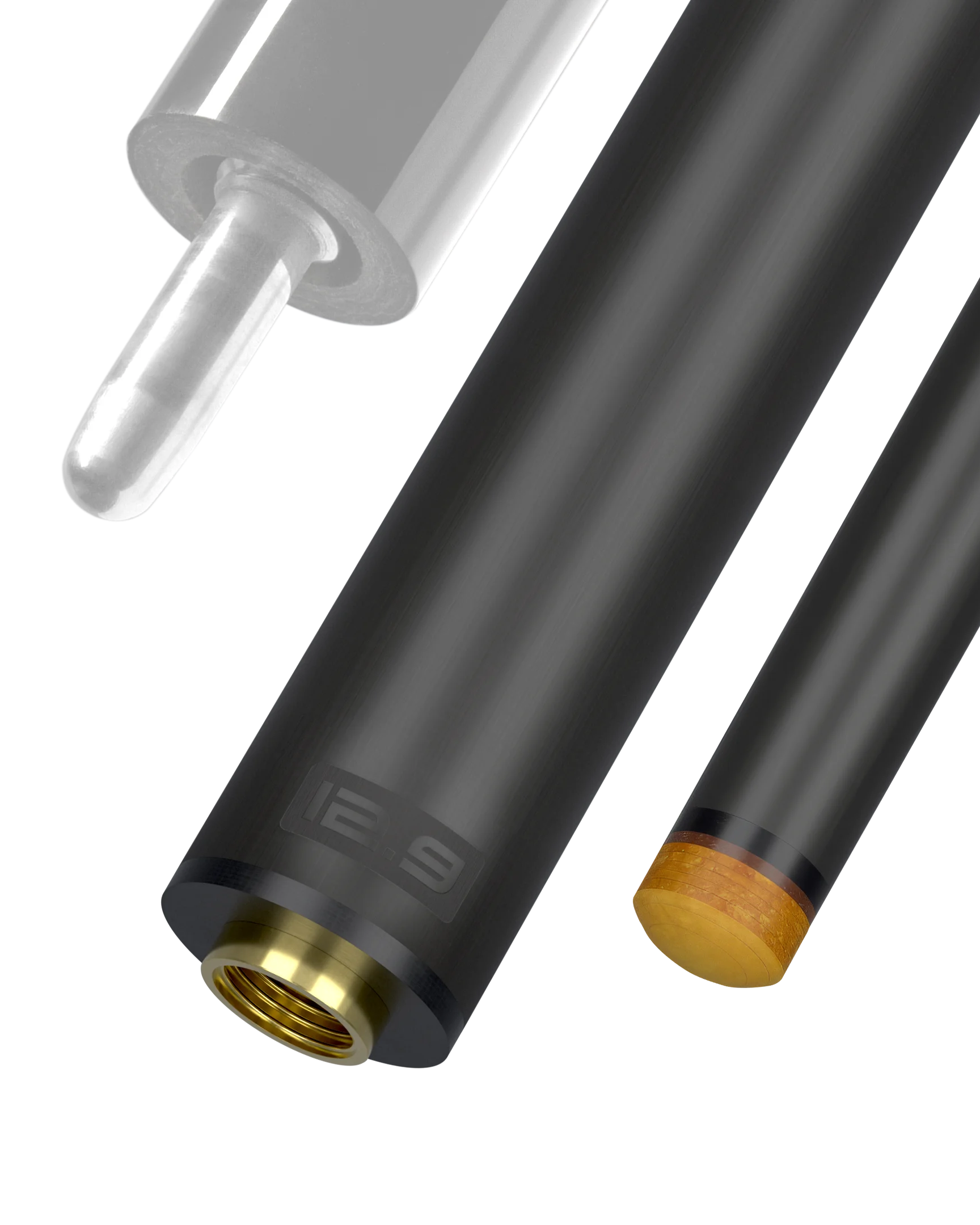 Predator REVO 12.9 mm carbon fiber pool shaft for uni-loc black vault plate