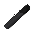 Two-tone black textured pool cue case with PREDATOR logo