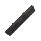 Dark grey rectangular pool cue case with black PREDATOR logo