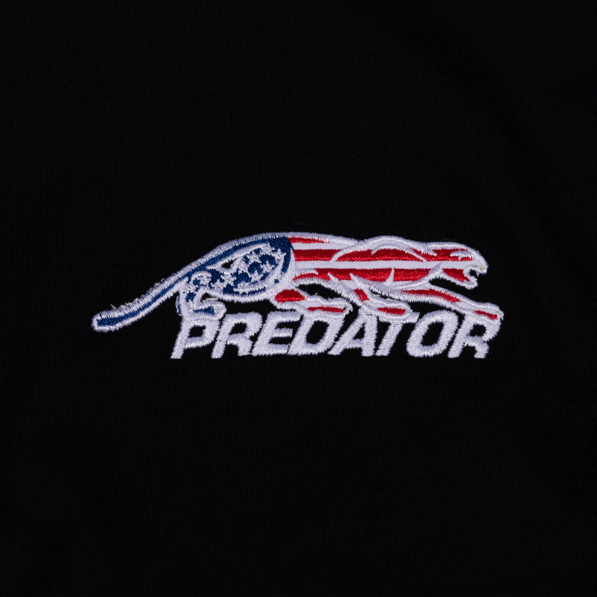 Embroidered United States flag 'Predator' logo