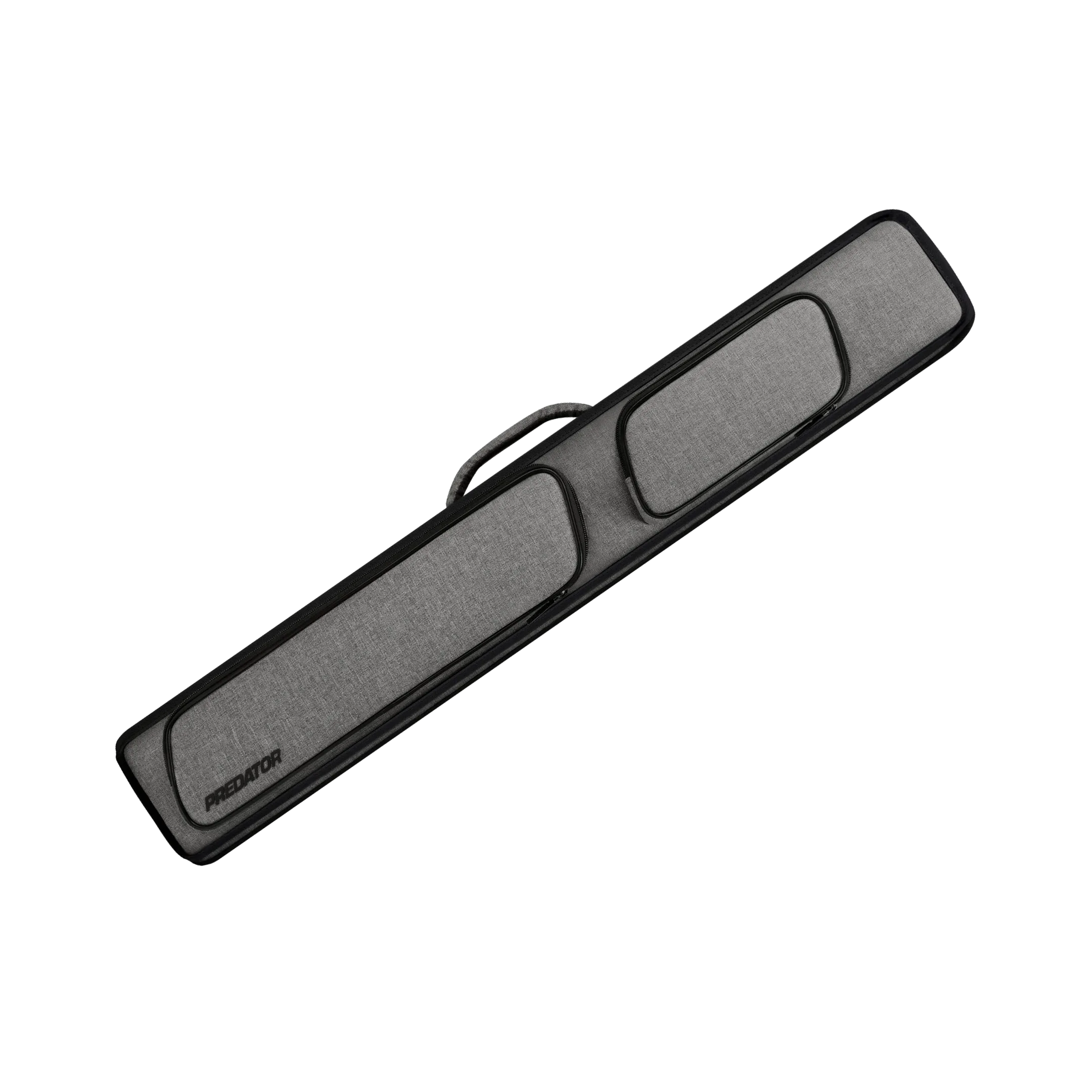 Long grey rectangular carrying case with a handle, with black trim and a black Predator logo, on a white background.