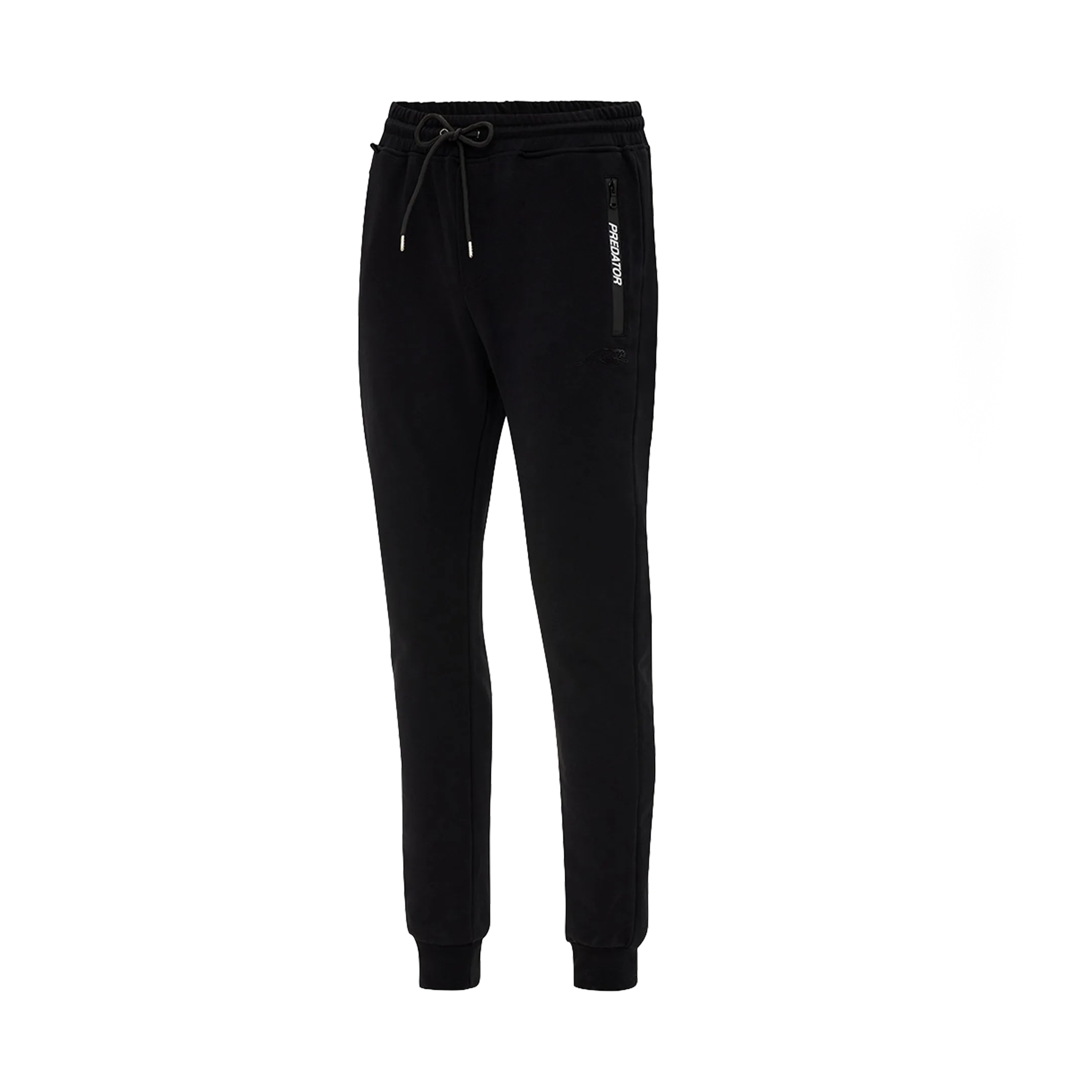 Black jogger pants with a PREDATOR logo