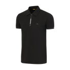 Black polo shirt with PREDATOR brand logo