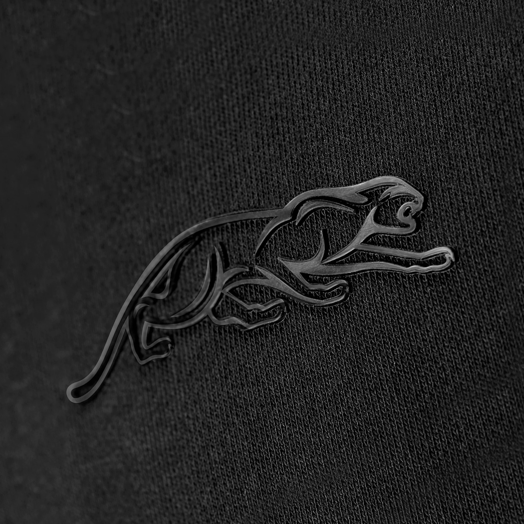 Predator Zip-Up Jacket - Close-up of full cat logo