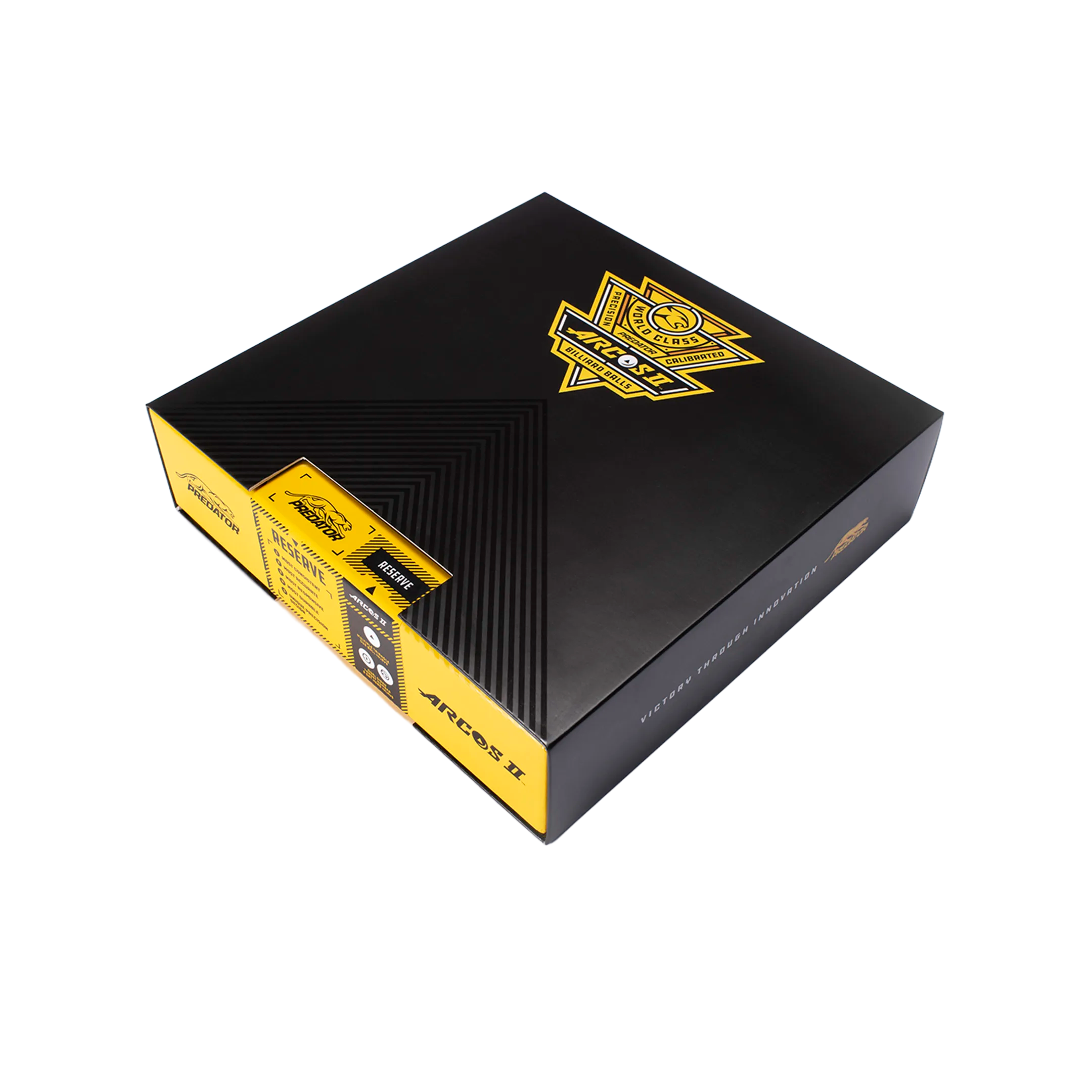 Black and yellow product box with Arcos II logo