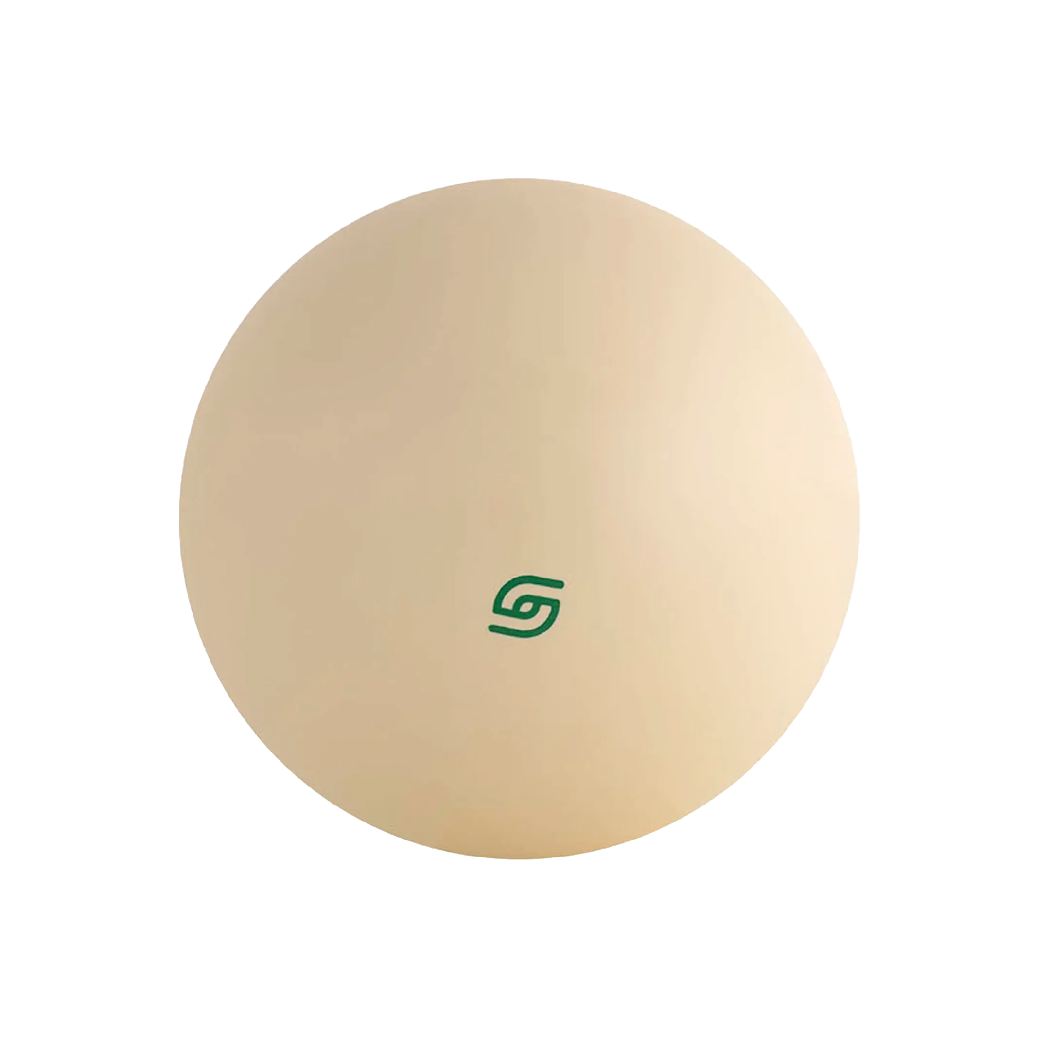 Magnetic cue ball with a green icon