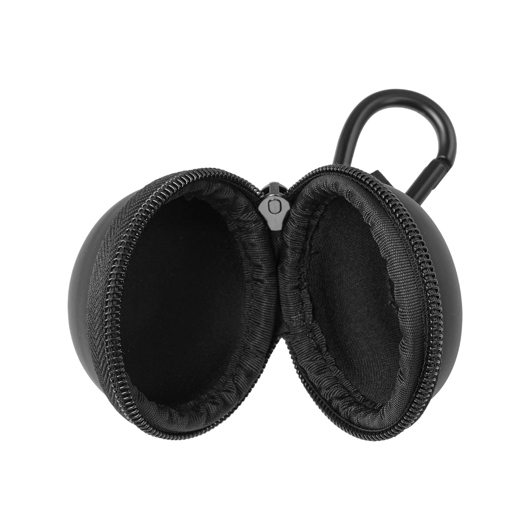 Round Cue Ball Carrying Case Opened