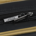 30th Anniversary Soft Roadline Pool Cue Case Closeup of Zippers with Emblem