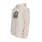 Beige hoodie with light and dark brown 30 PREDATOR logo on a white background.