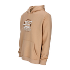 Light brown hoodie with white 30 PREDATOR logo on a white background.