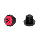 Black and red Poison bumper with view from top and bottom. 