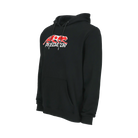 Black hoodie with Canadian flag Predator logo on white background.
