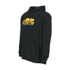 Black hoodie with gold embroidered PREDATOR logo on a white background.