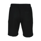 Black shorts with back pocket against a white background.