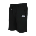 Black drawstring shorts with white Predator logo against a white background.