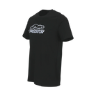 Black t-shirt with white Predator logo against a white background.