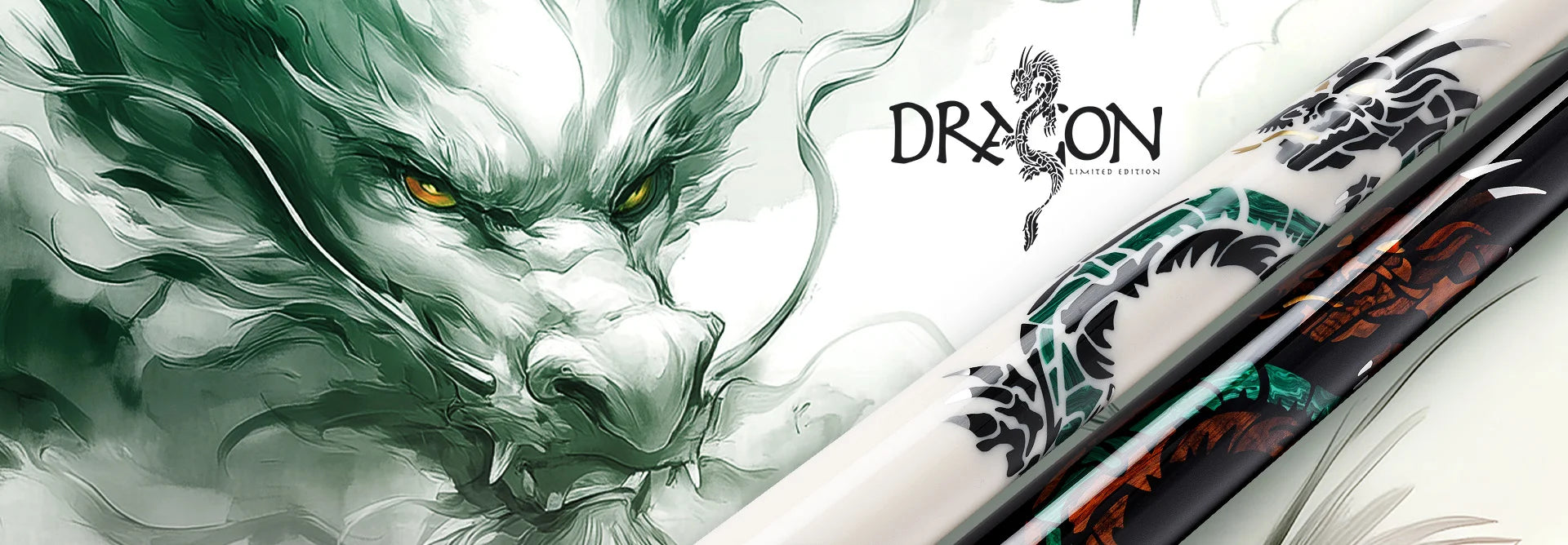 Limited Edition Dragon Carom Cue Stick Desktop Banner