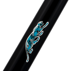 Black and Blue Virtuoso Carom Cue Forearm with Logo